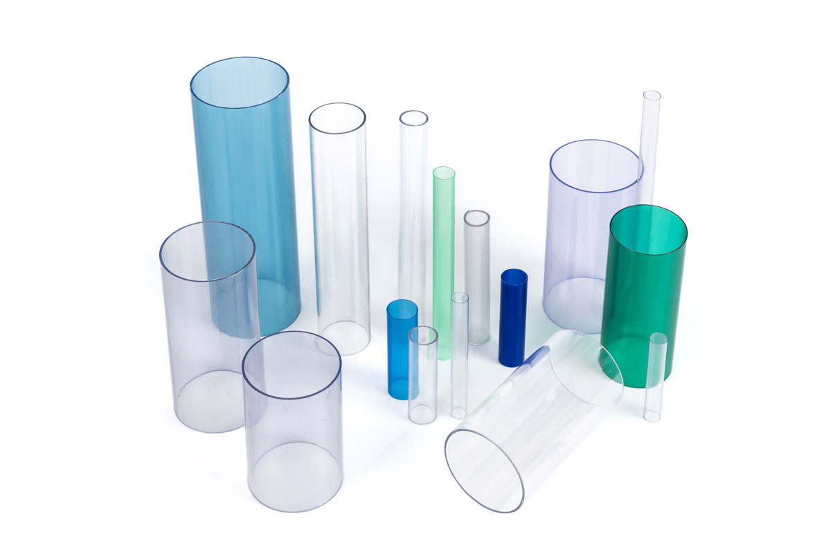 Tubes plastiques transparents divers