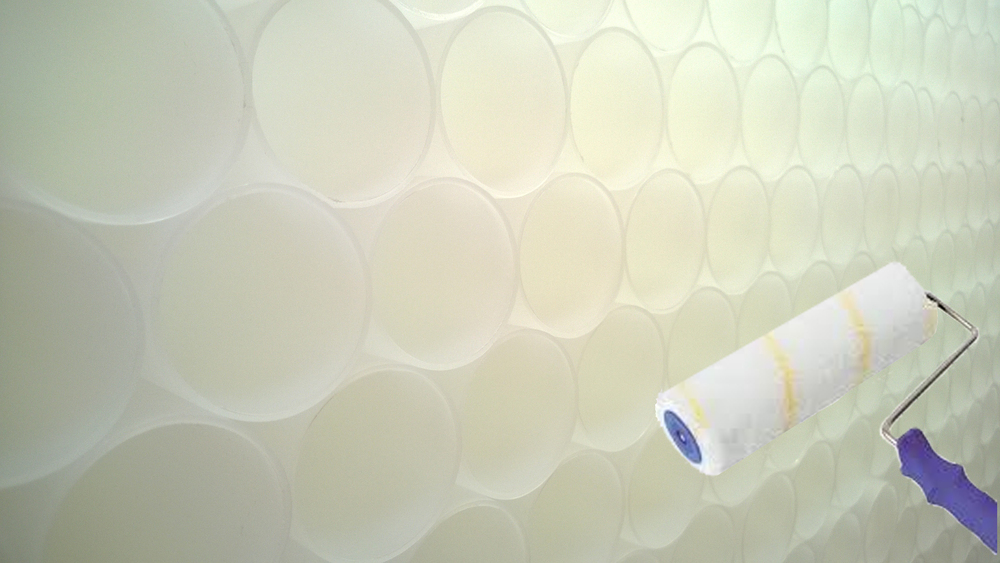 Plastic tubes for paint rollers
