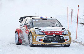 Die Markierungsstangen von ABI Profils beim Rallye Monte-Carlo